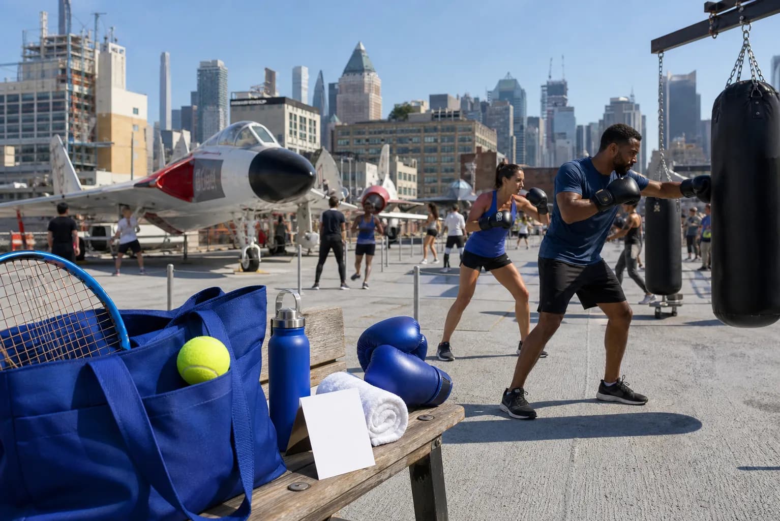 Bright New York local-life cover for Michael B Jordan Boxing Gyms Near Queens 2026 US Open.