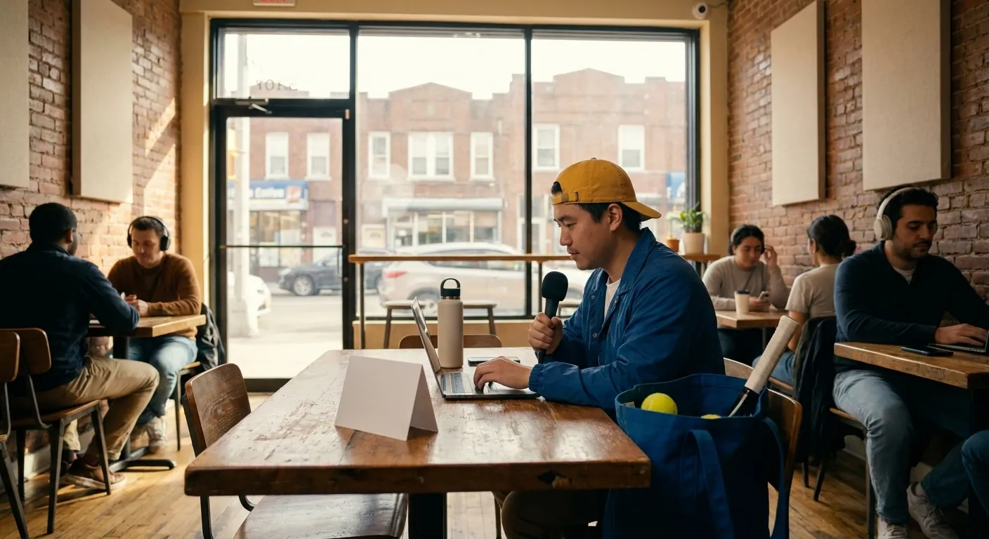 A bright Queens local-life scene connected to Stassi Schroeder Podcast Recording Cafes Near US Open Queens.