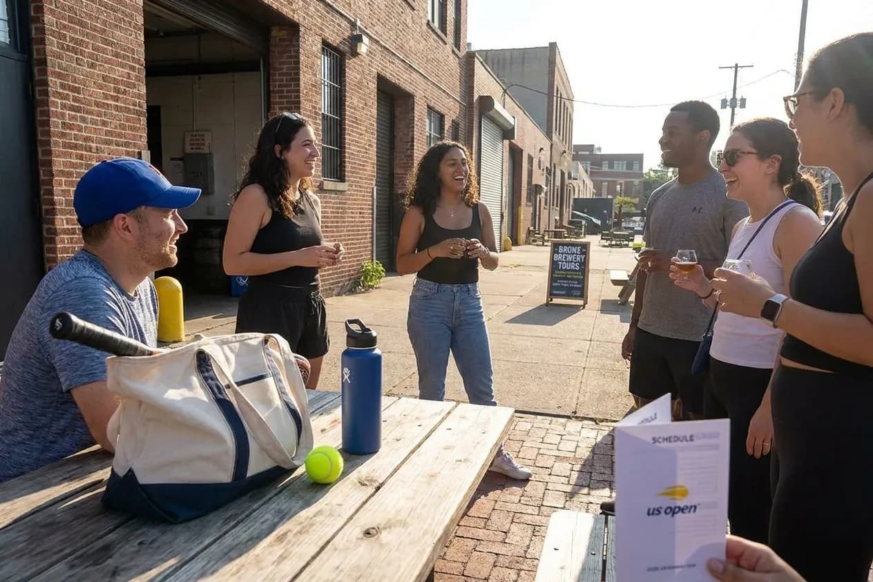 A bright Queens local-life scene connected to Clay Holmes Yankees Bullpen: Bronx Brewery Tours Before US Open.