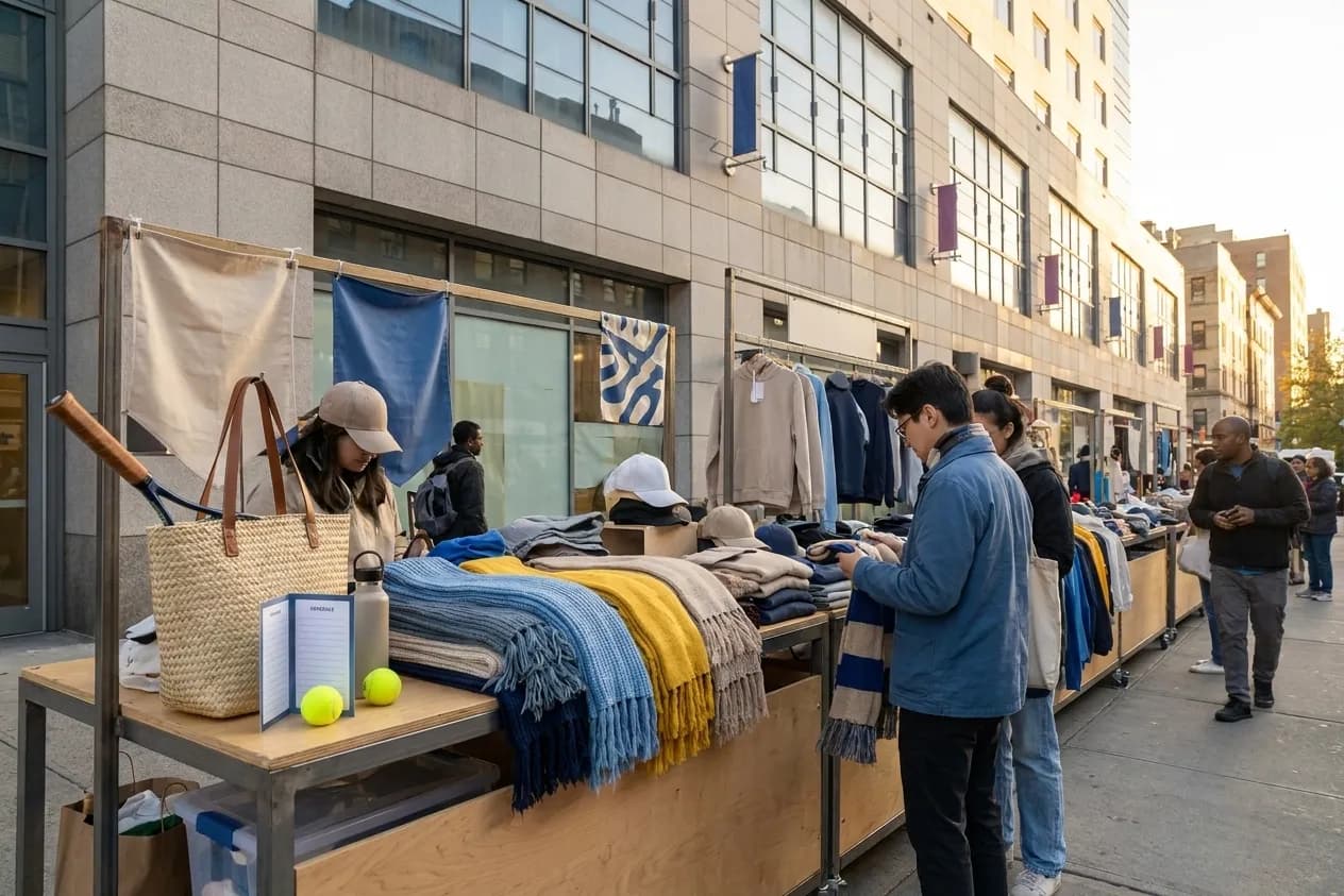 A bright Queens local-life scene connected to Minnesota Juárez Soccer Scarf Vendors Near US Open.