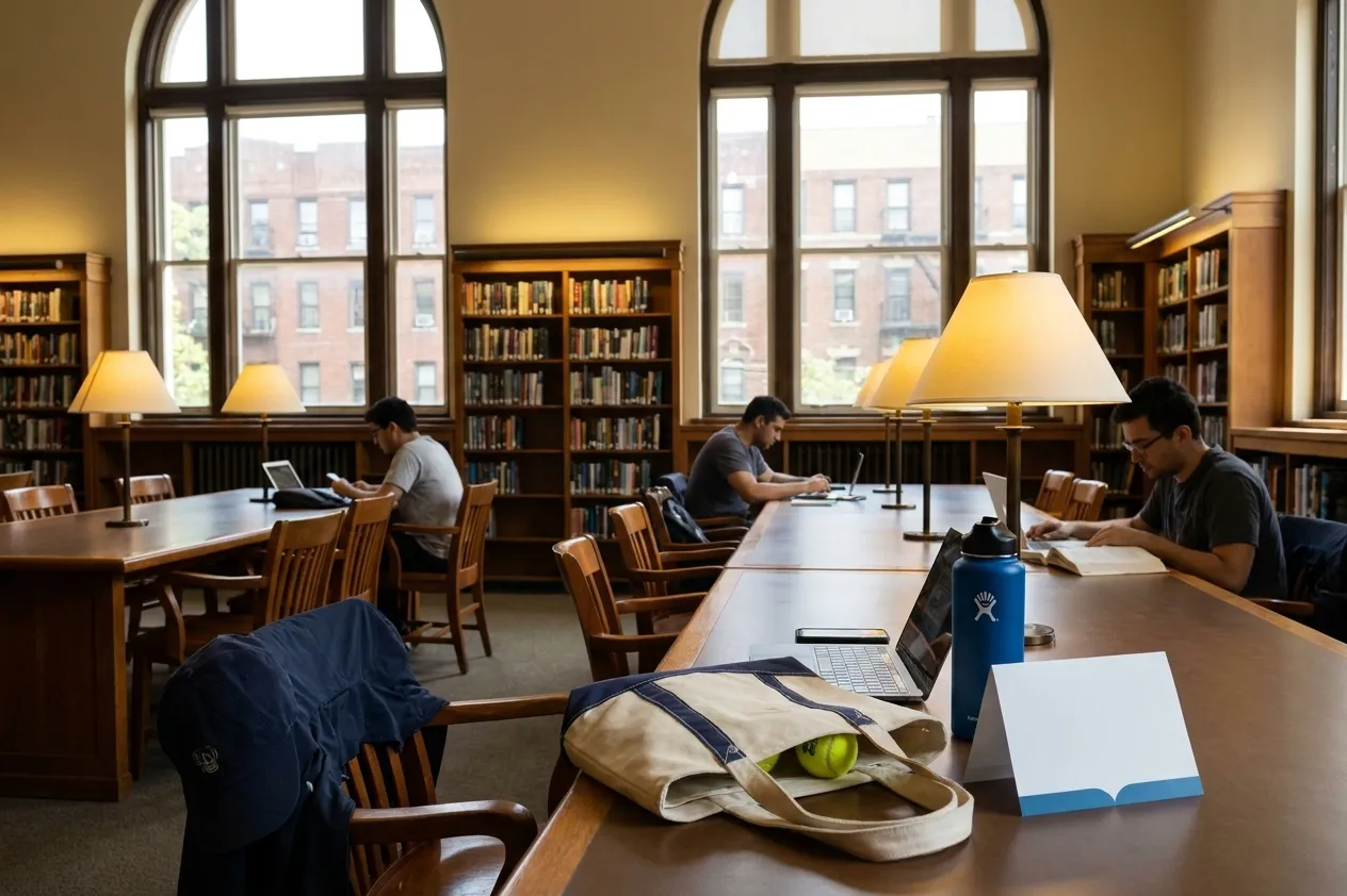 A bright Queens local-life scene connected to Focus Quiet Study Spaces: Queens Public Libraries Near US Open.