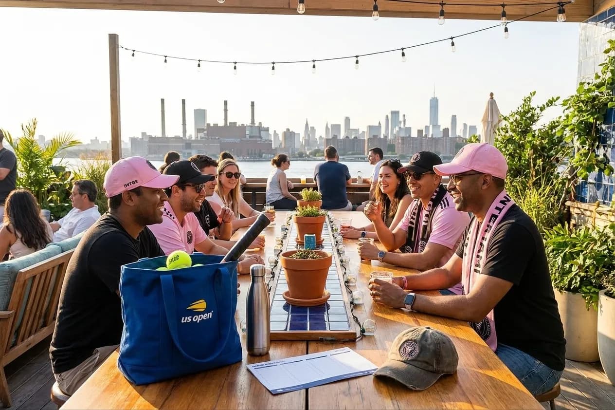 Bright New York local-life cover for House Beautiful Hotel Room Resets During US Open Week.