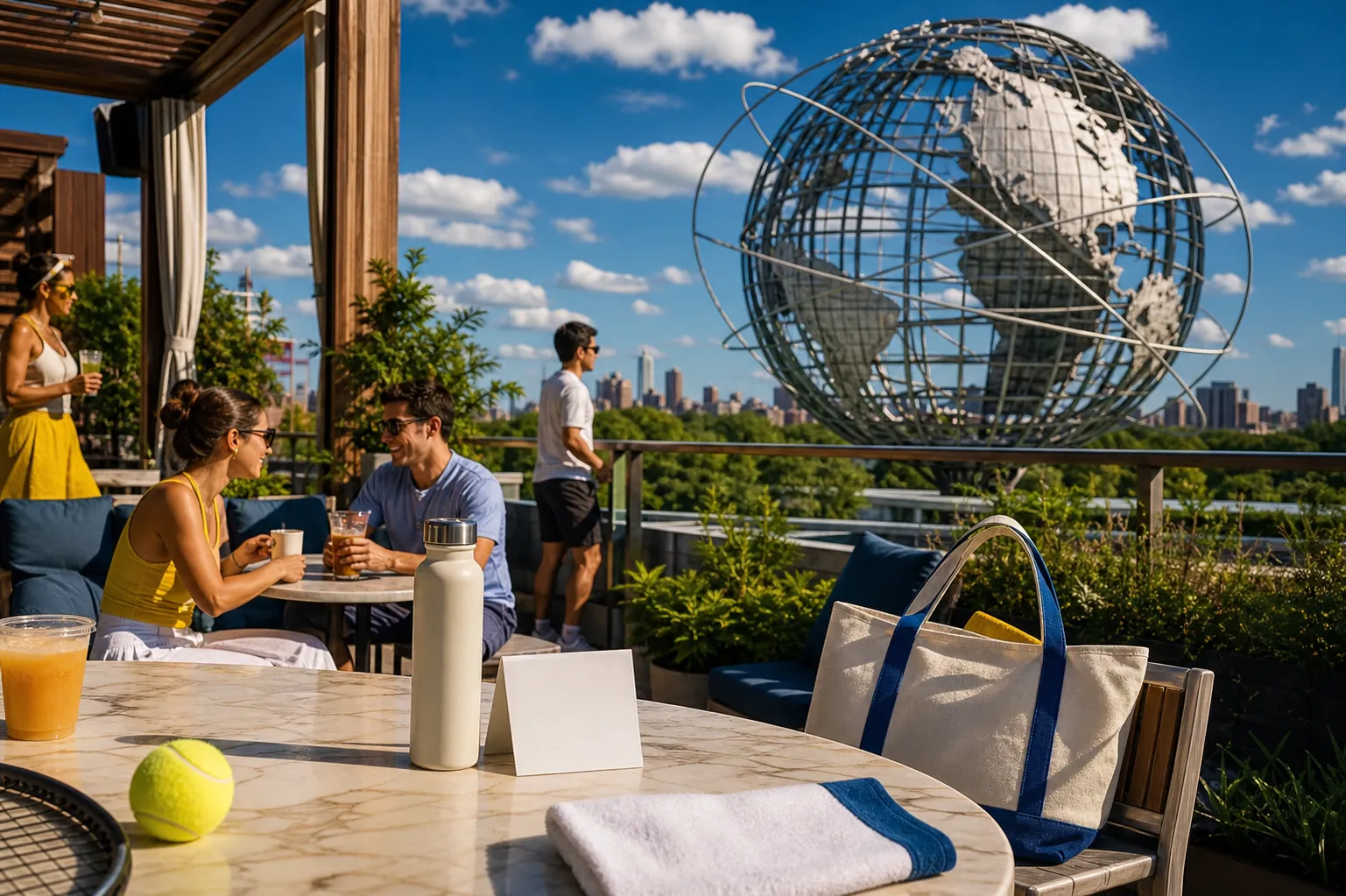 Bright Queens local-life detail for Weather Indianapolis Checklist For US Open 2026 Rooftop Pause.