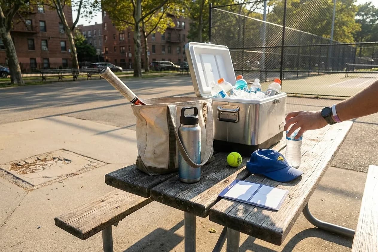 Bright New York local-life cover for 2026 World Cup Ice Operations Lessons for Hot Tennis Days.