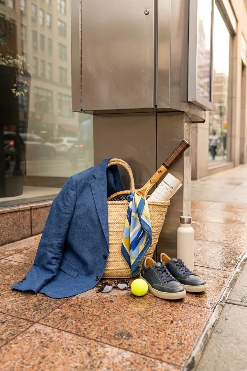 Bright New York local-life cover for Anamaria Goltes Fashion Boutiques Near Queens US Open Venue.