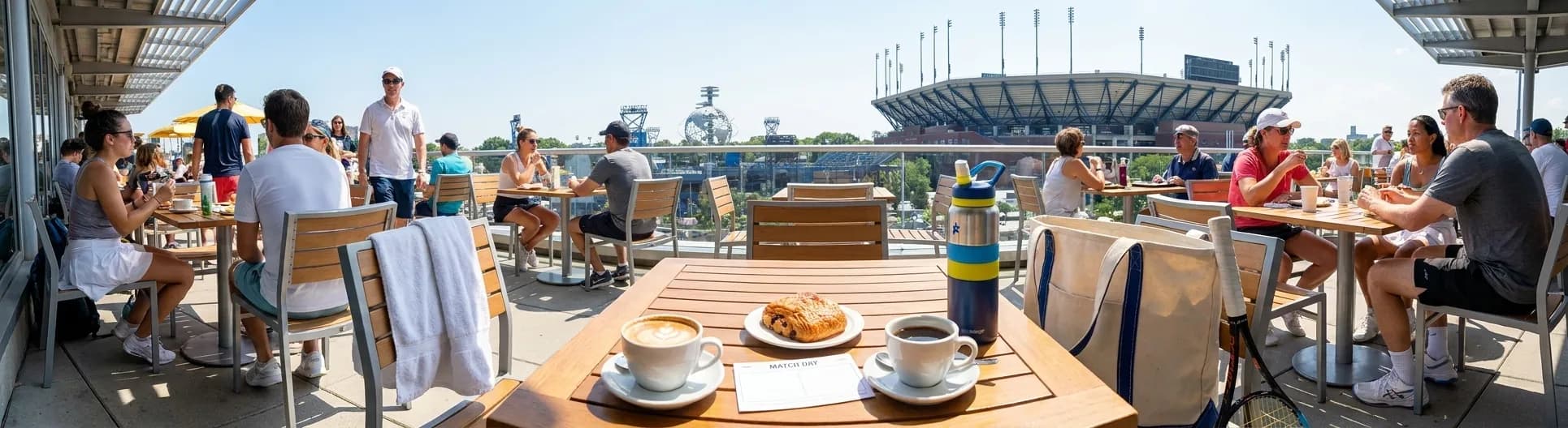 Bright Queens local-life detail for Carson Beck Football Talk Stops Near US Open 2026.
