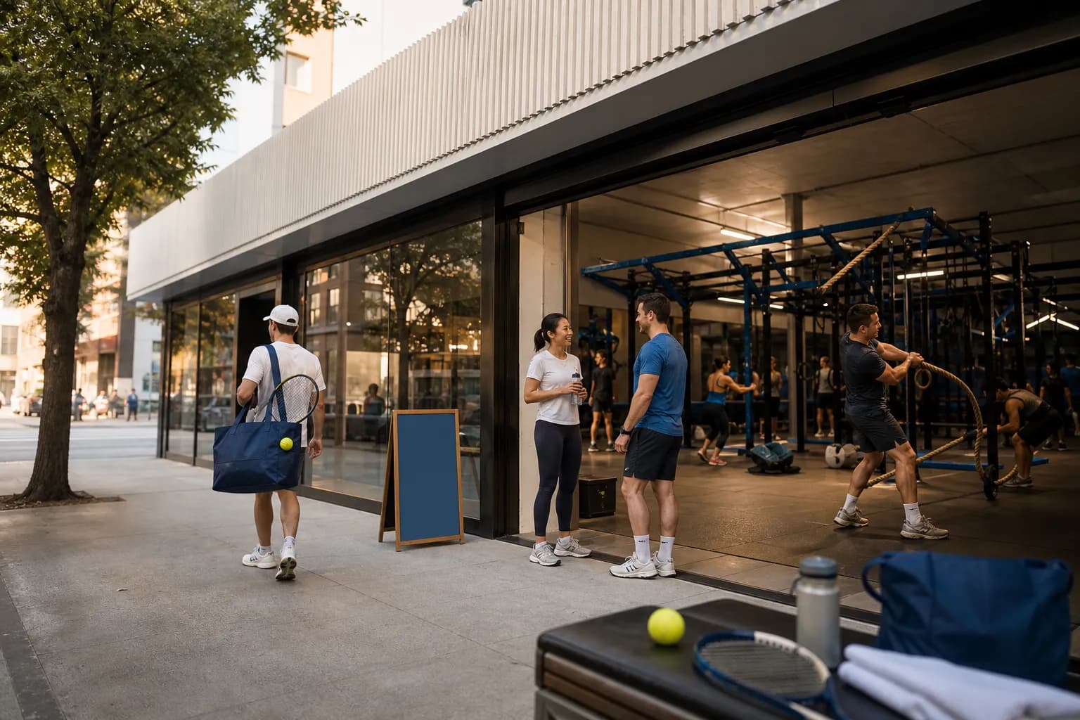 Bright New York local-life cover for The Challenge Season 42 Style Obstacle Gyms Near US Open.