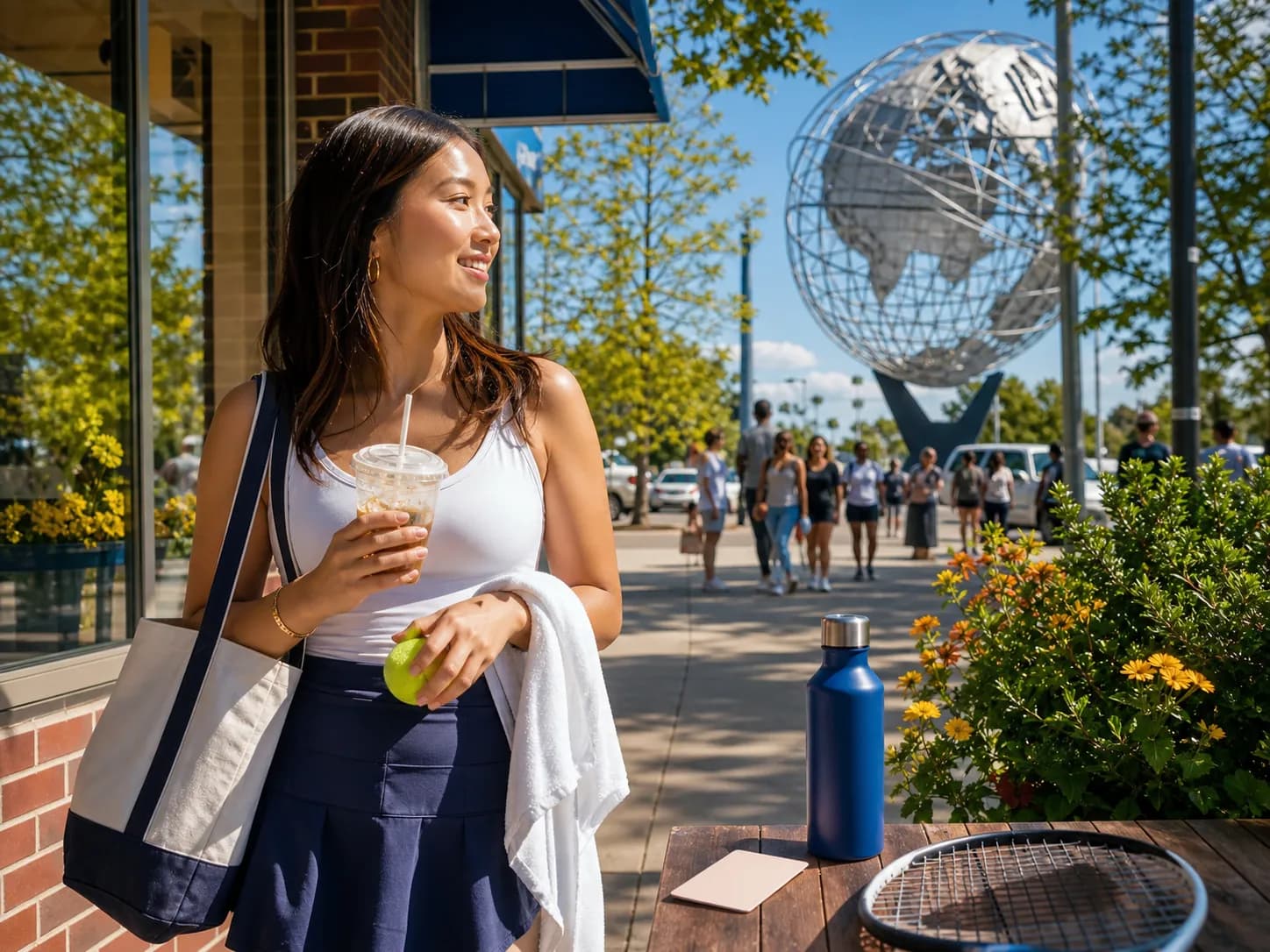 Bright Queens local-life detail for Doppler Radar Guide For US Open 2026 Storefront Stop.