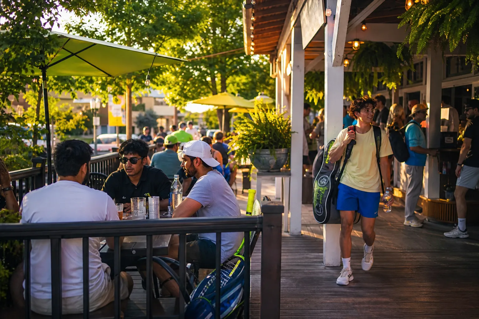 A bright Queens local-life scene connected to Mike Lafleur Near US Open 2026: Shade-First Park Benches Around Corona.