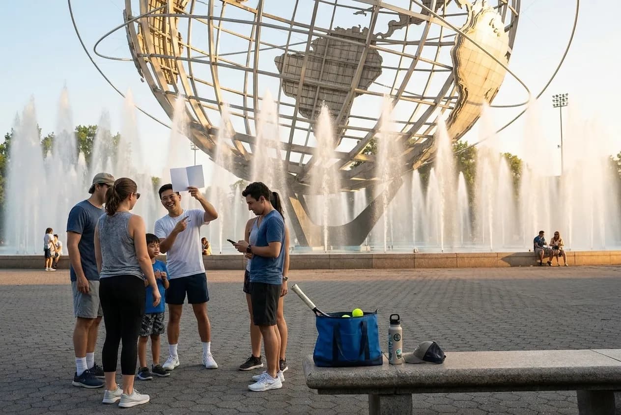 A bright Queens local-life scene connected to Permanent Daylight Saving Impacts on US Open Evening Plans.
