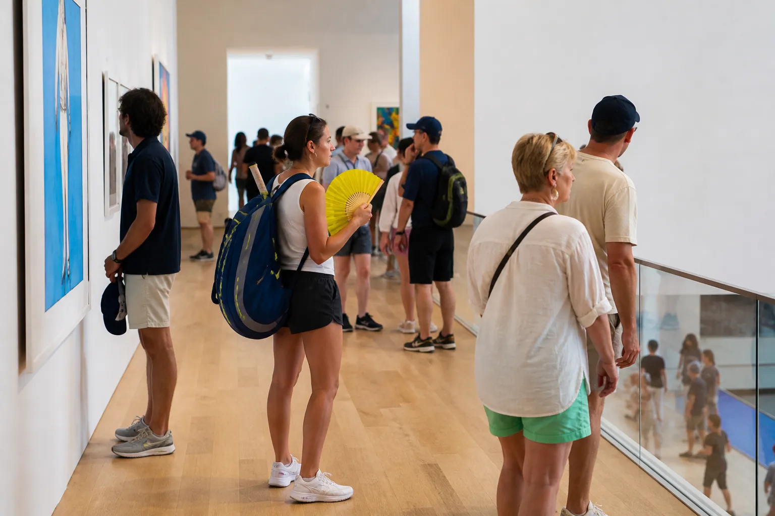 A bright Queens local-life scene connected to Andy Ogles Near US Open 2026: Museum Air-Conditioning Breaks Between Sessions.