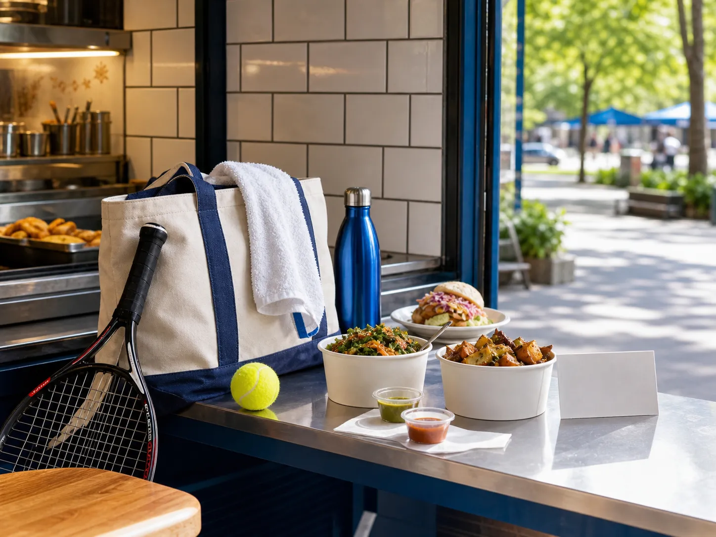 Bright realistic US Open 2026 local-life cover for Local 12 Weather Checklist For US Open 2026 Quiet Cafe.