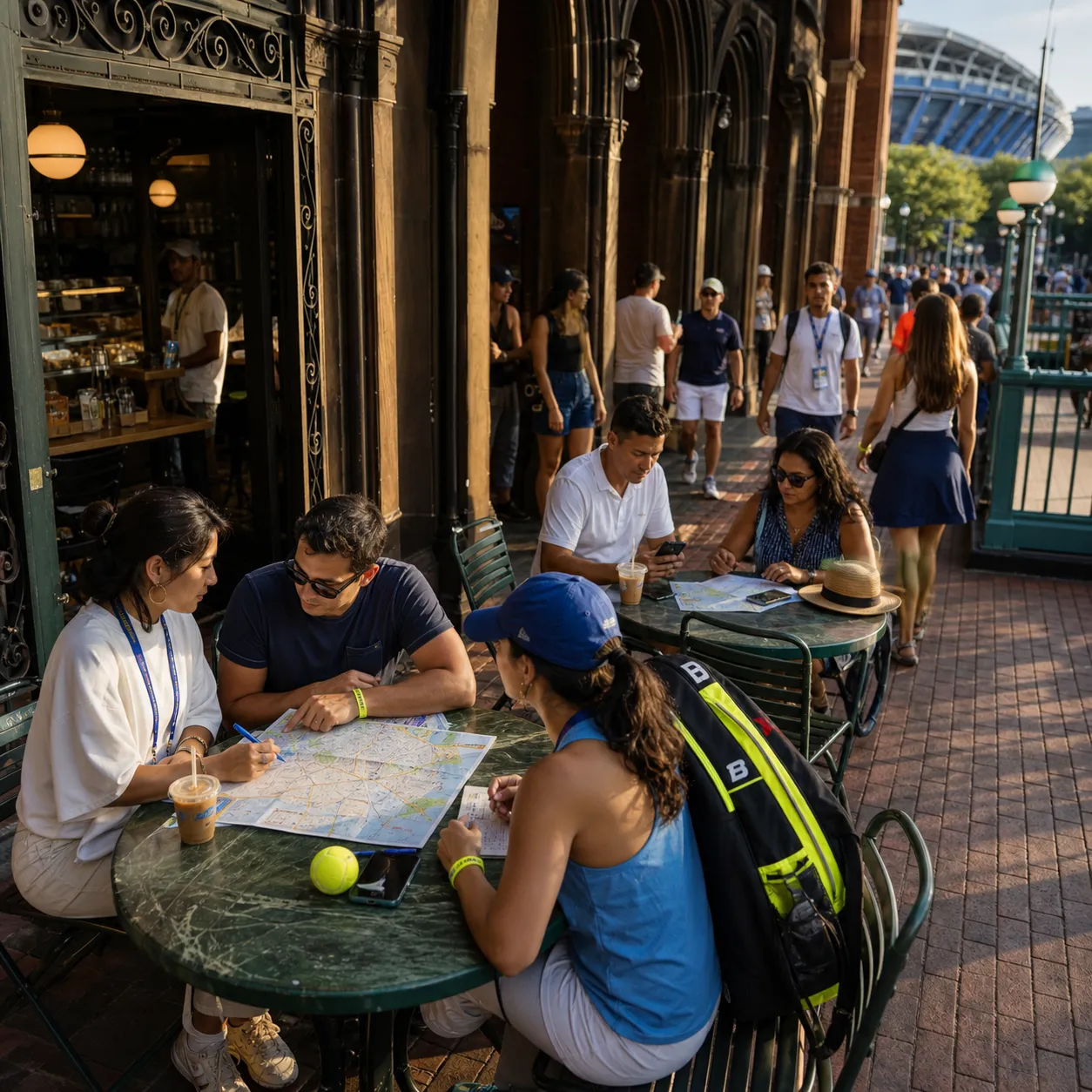 A bright Queens local-life scene connected to Portland Vs Puebla Near US Open 2026: Accessible Route Planning For First-Time Visitors.