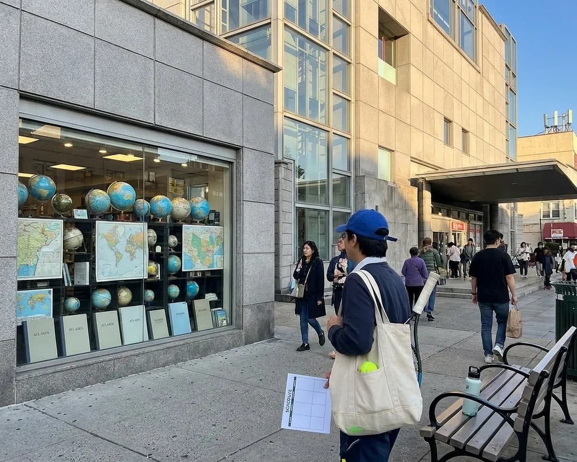 A bright Queens local-life scene connected to Kirill Basin Geography Books Near Queens US Open Venue.