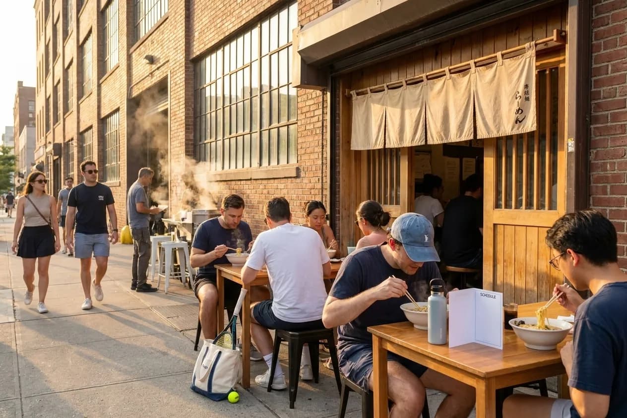 A bright Queens local-life scene connected to Lars Nootbaar Japanese Heritage: Queens Ramen Shops Near 2026 Open.