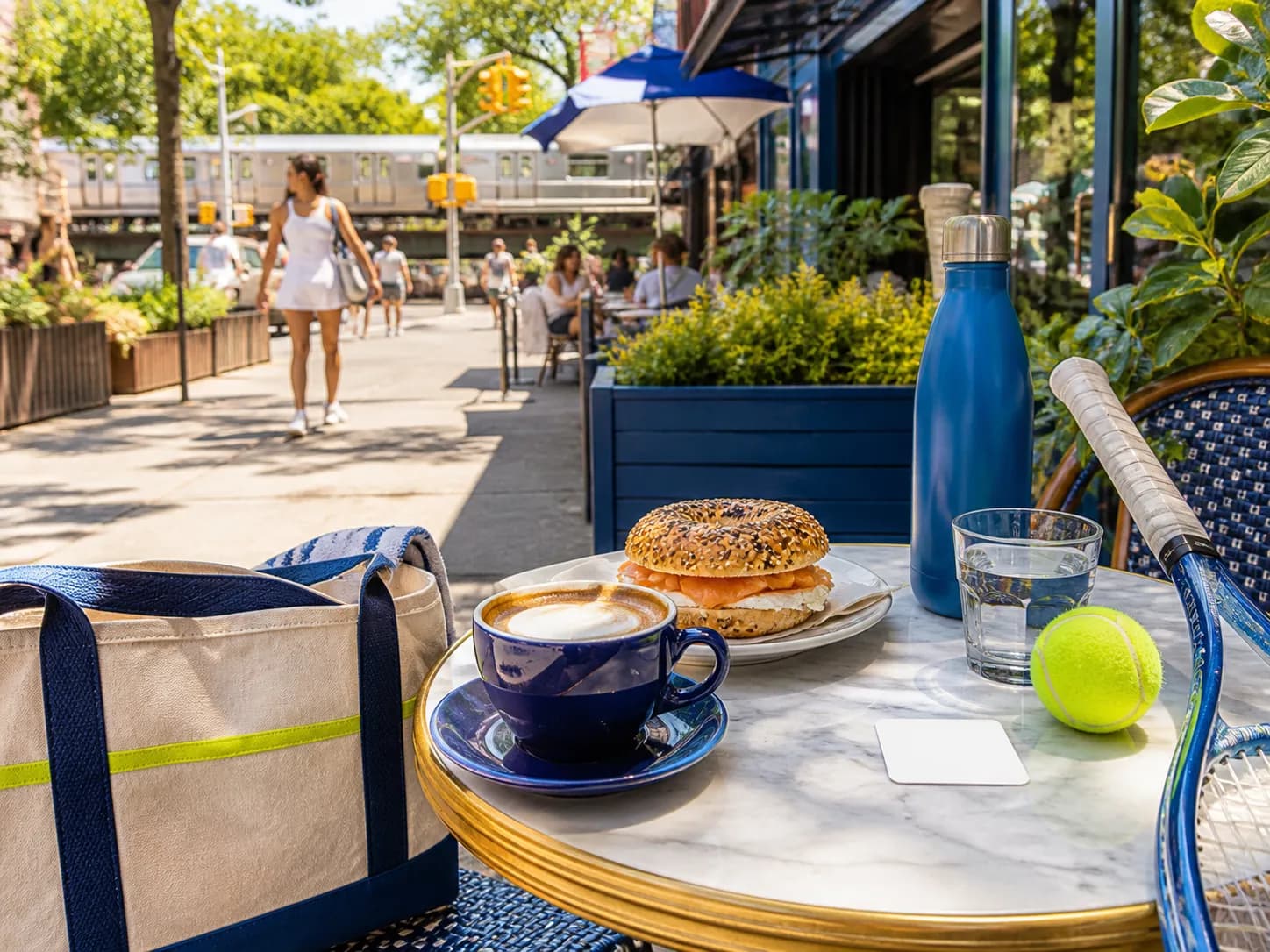 Bright realistic US Open 2026 local-life cover for Cubs Vs Nationals Field Notes For US Open 2026 Coffee Route Queens.