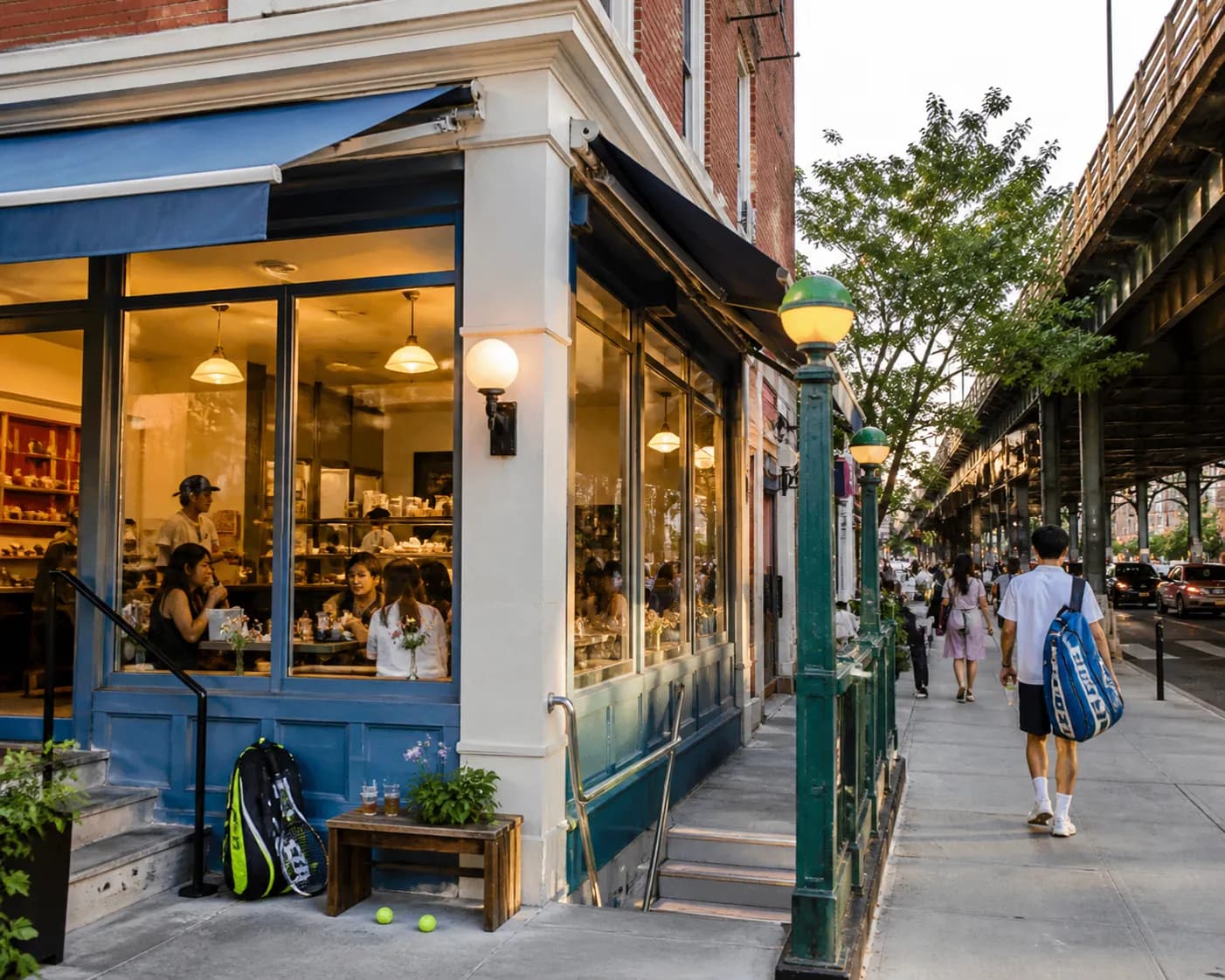 Bright New York local-life cover for My Life With The Walter Boys Season 3 Near US Open 2026: Korean Dessert Cafés After Outer-Court Tennis.