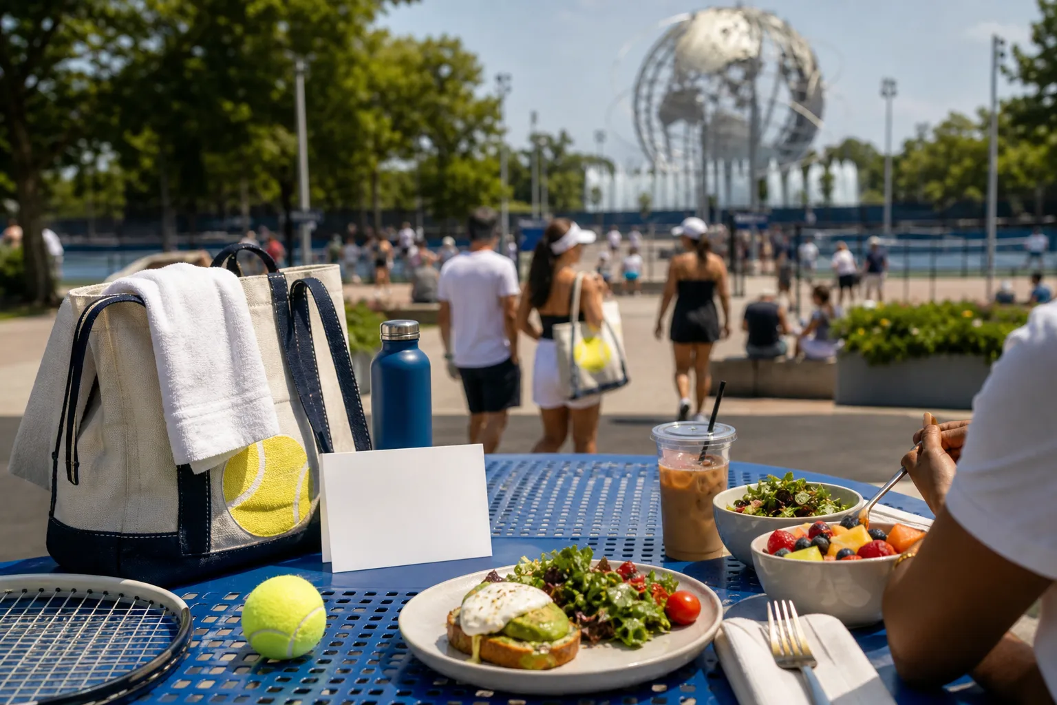 Bright Queens local-life detail for Tigres Whitecaps Stops During US Open 2026 Brunch Stop Flushing Meadows.