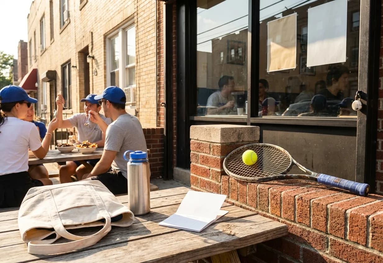A bright Queens local-life scene connected to Vancouver vs Atlante Canadian Poutine Near US Open Flushing.