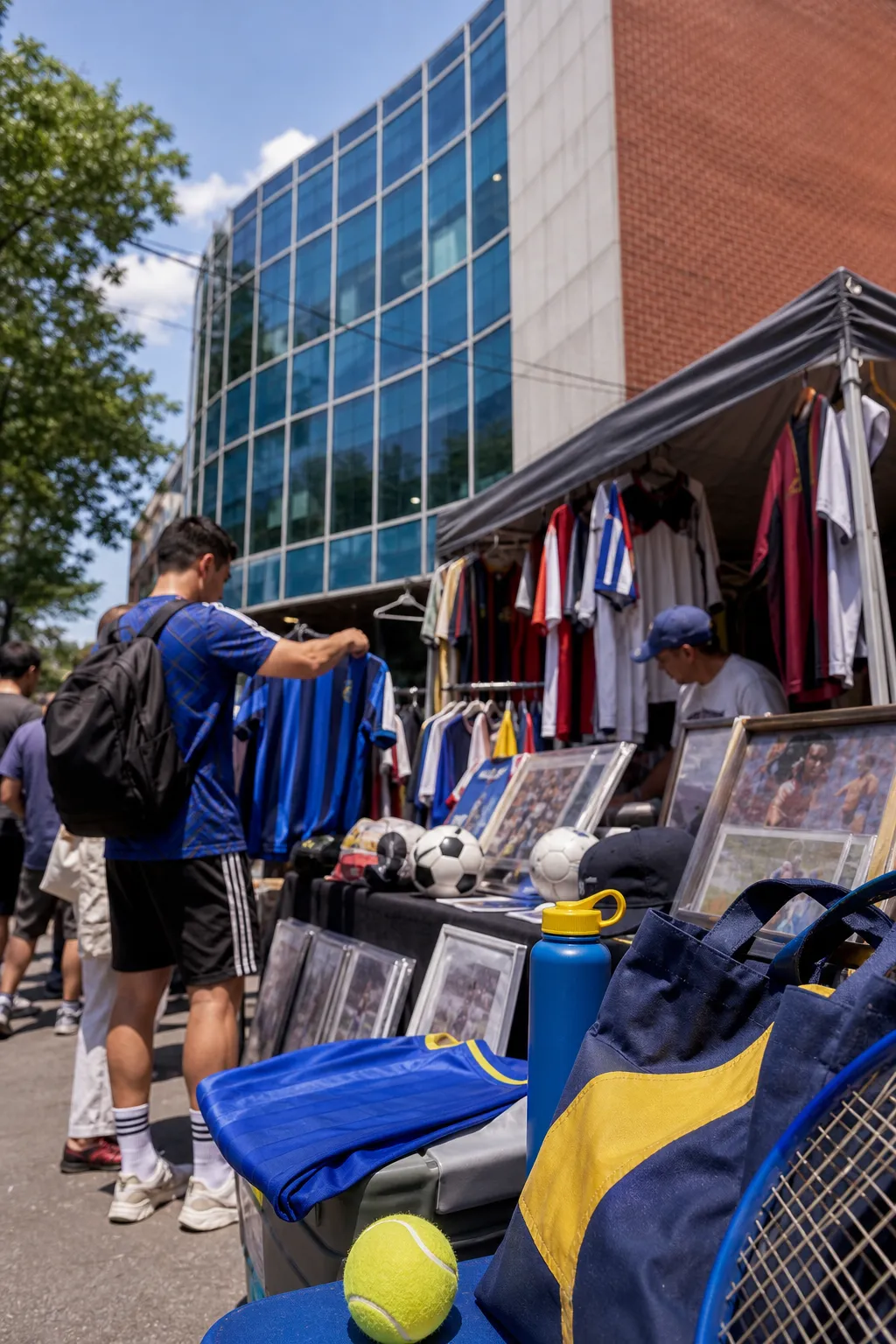 A bright Queens local-life scene connected to FC Dallas Querétaro Soccer Vintage Markets Near US Open Flushing.