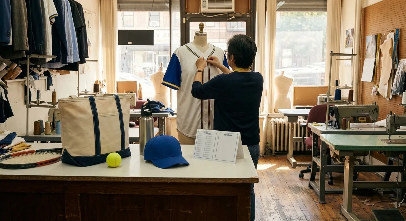 A bright Queens local-life scene connected to Anthony Volpe Jersey Tailoring Services Near Queens US Open.
