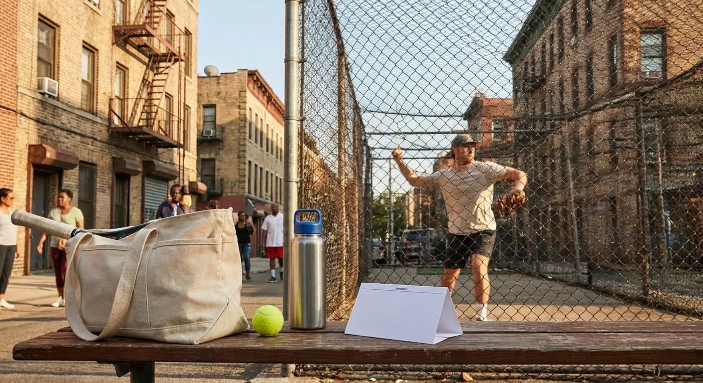 A bright Queens local-life scene connected to Ryan Zeferjahn Pitching Form: NYC Batting Cages Near 2026 Open.