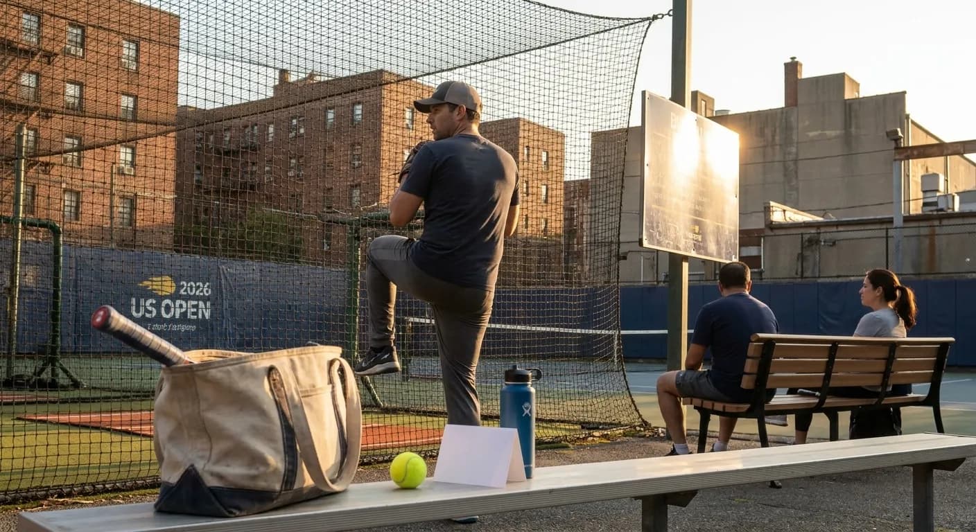A bright Queens local-life scene connected to Ryan Zeferjahn Pitching Form: NYC Batting Cages Near 2026 Open.