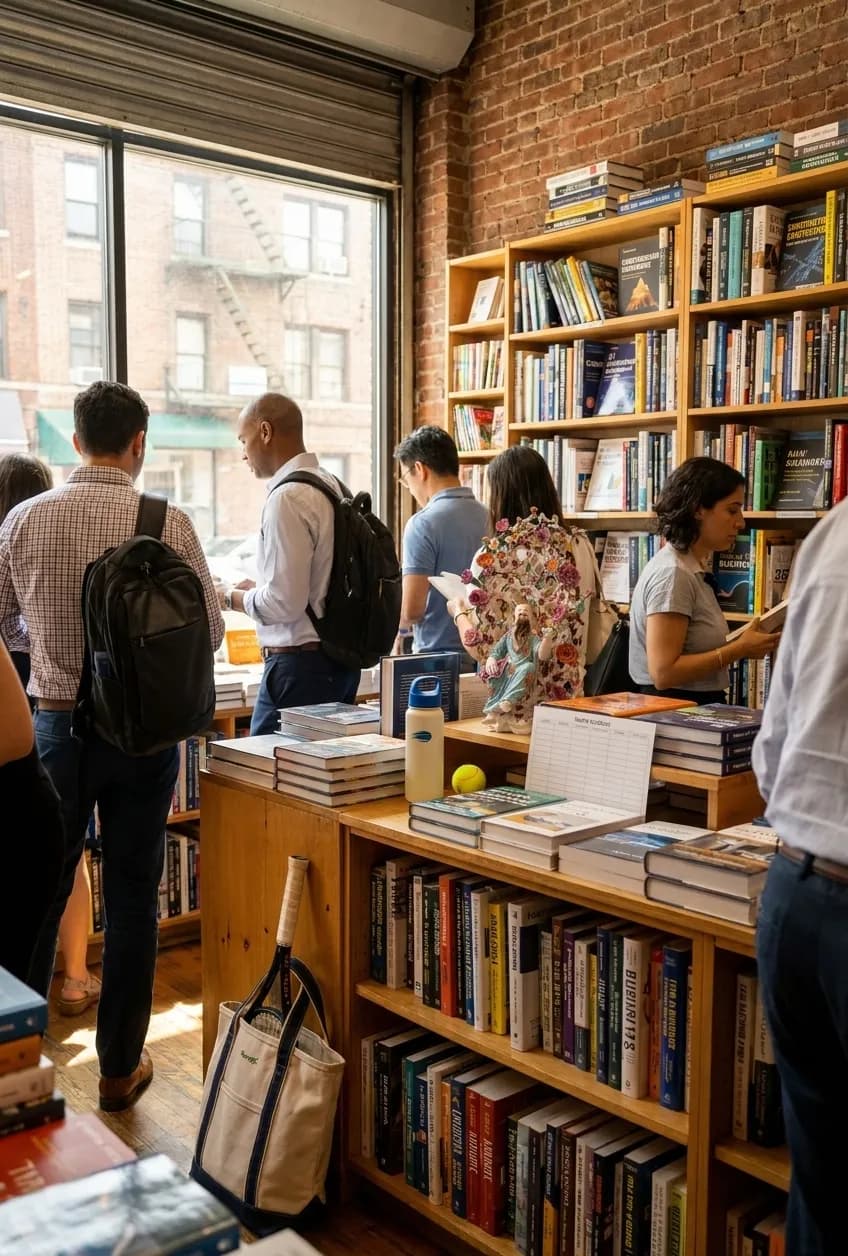 A bright Queens local-life scene connected to Jensen Huang Construction Careers Forecast: Queens Tech Bookstores US Open Week.