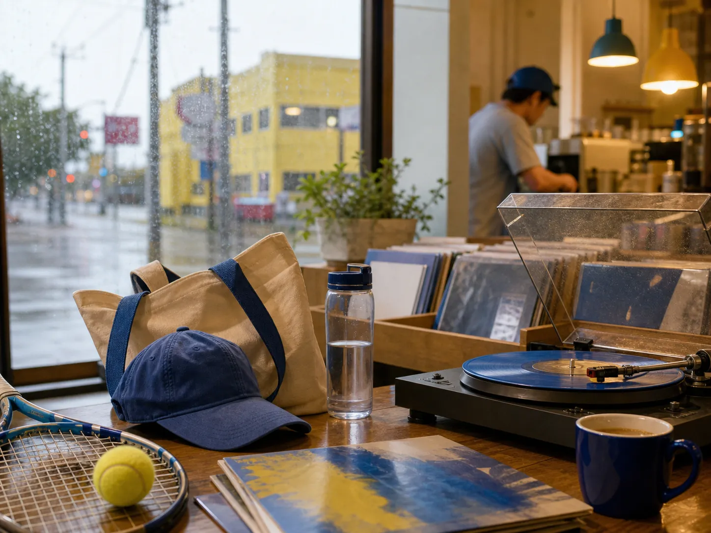 Bright New York local-life cover for Phoebe Bridgers Vinyl Listening Rooms Near Queens US Open Venue.