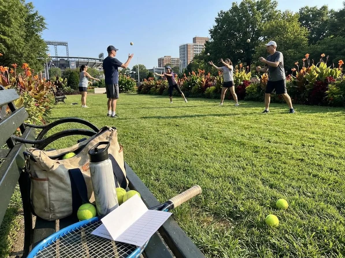 A bright Queens local-life scene connected to Nick Pivetta Pitching Mechanics Parks Near Queens US Open.