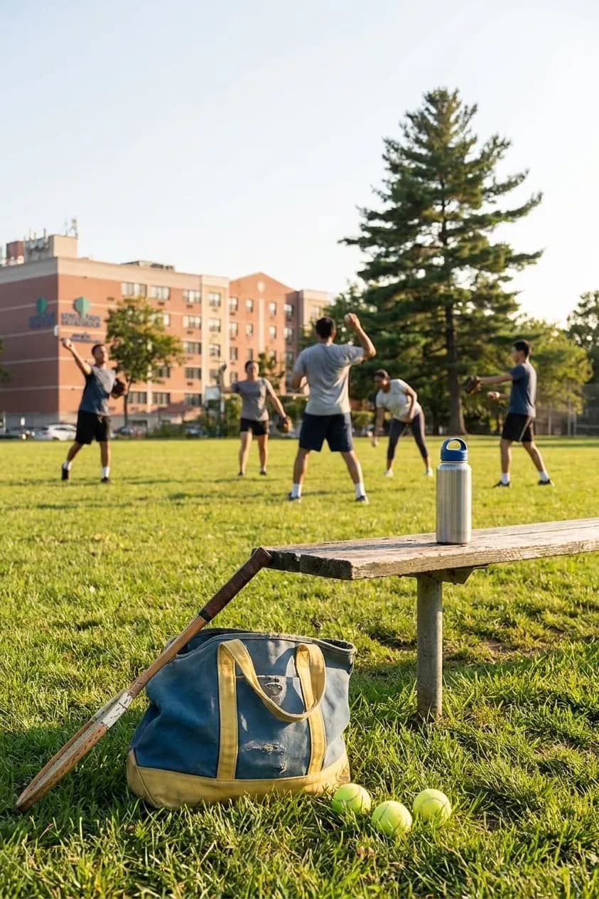 A bright Queens local-life scene connected to Nick Pivetta Pitching Mechanics Parks Near Queens US Open.