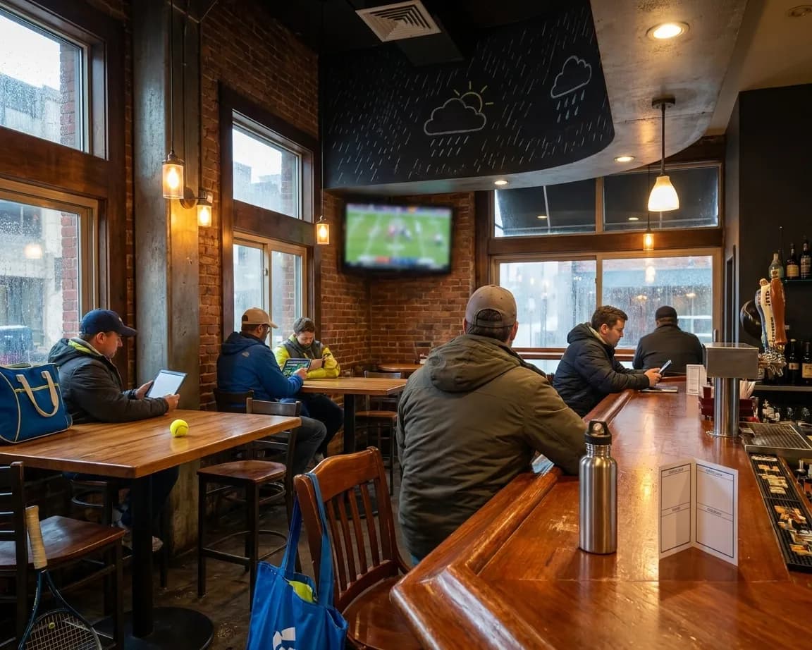 A bright Queens local-life scene connected to Hard Knocks 2026 Documentary Cafes Near US Open Queens.