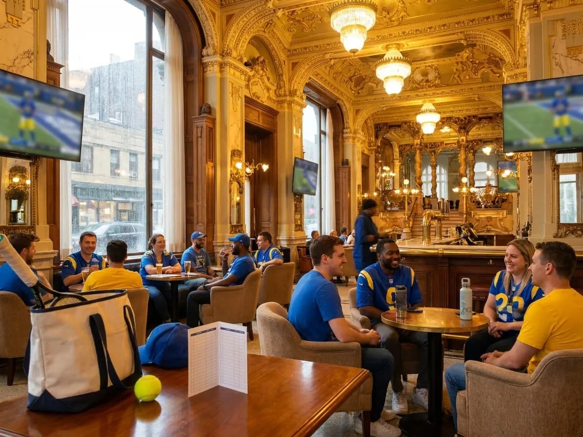 Bright New York local-life cover for Hard Knocks 2026 Documentary Cafes Near US Open Queens.