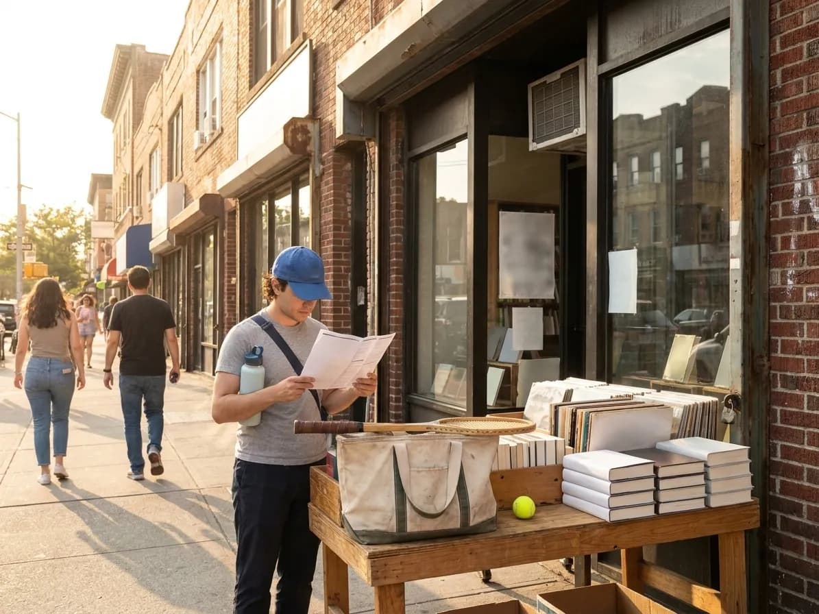 A bright Queens local-life scene connected to NBC News Style Journalism Books Near 2026 US Open.