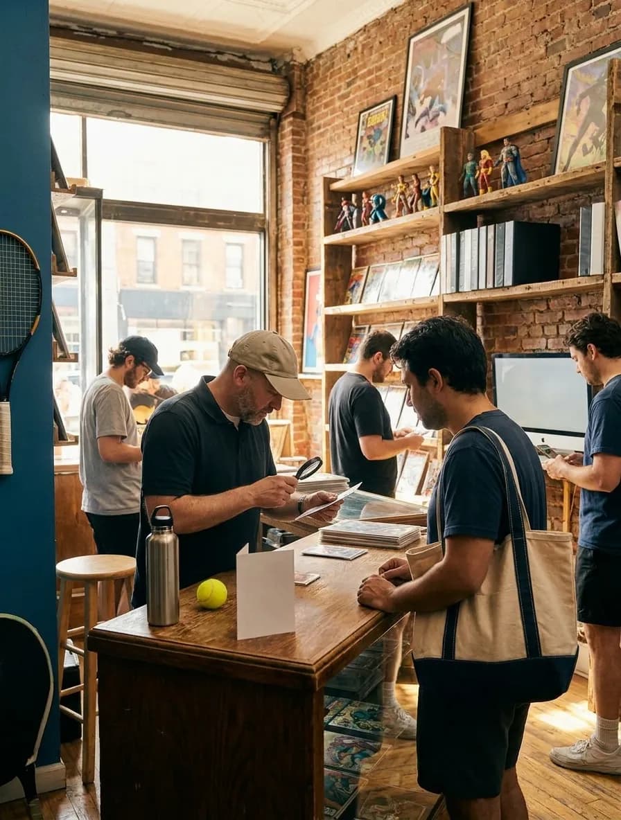 A bright Queens local-life scene connected to The Hood Marvel Comic Grading Services Near US Open.