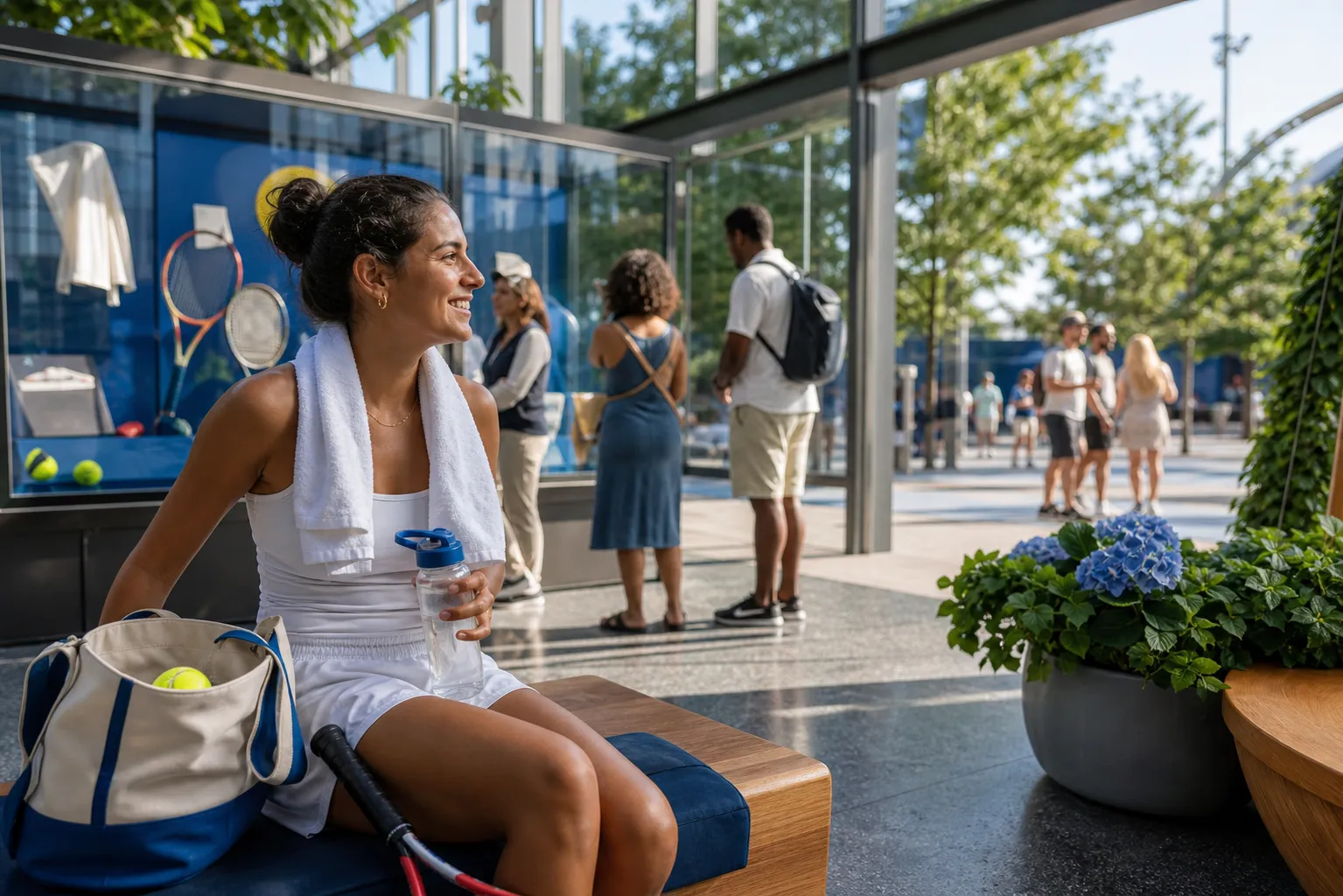 Bright Queens local-life detail for Oprah Stedman Graham Public Plan For US Open 2026 Museum Cooldown New York.