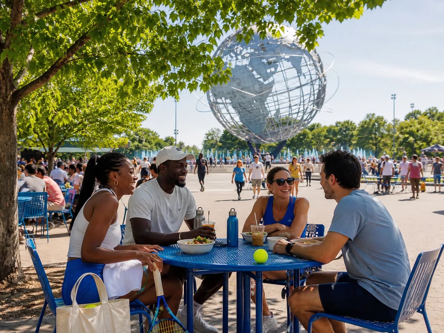 Bright Queens local-life detail for Oprah Stedman Graham Public Plan For US Open 2026 Museum Cooldown New York.
