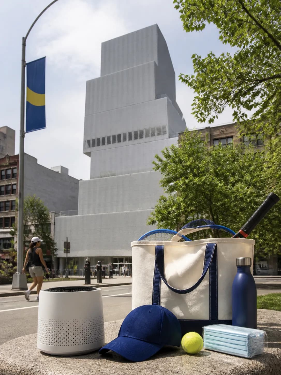 A bright Queens local-life scene connected to Phoenix Arizona Dust Storm Lessons Air Purifier Rentals US Open.