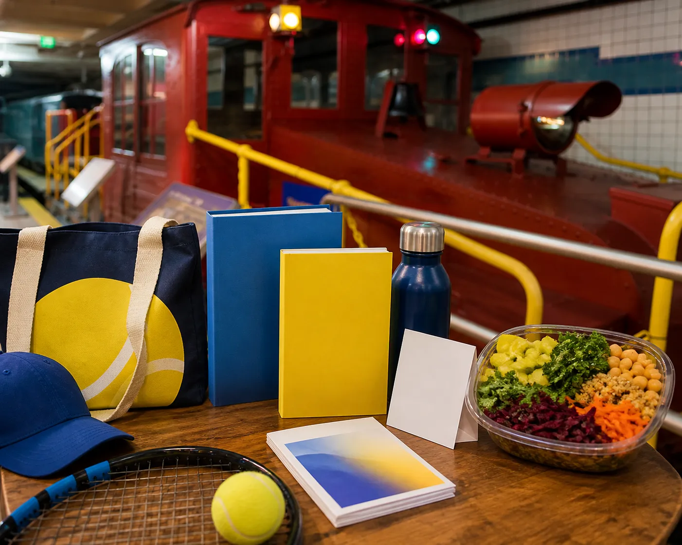 Bright New York local-life cover for Ariana Grande Weight Wellness Bookstores Near Queens US Open Venue.