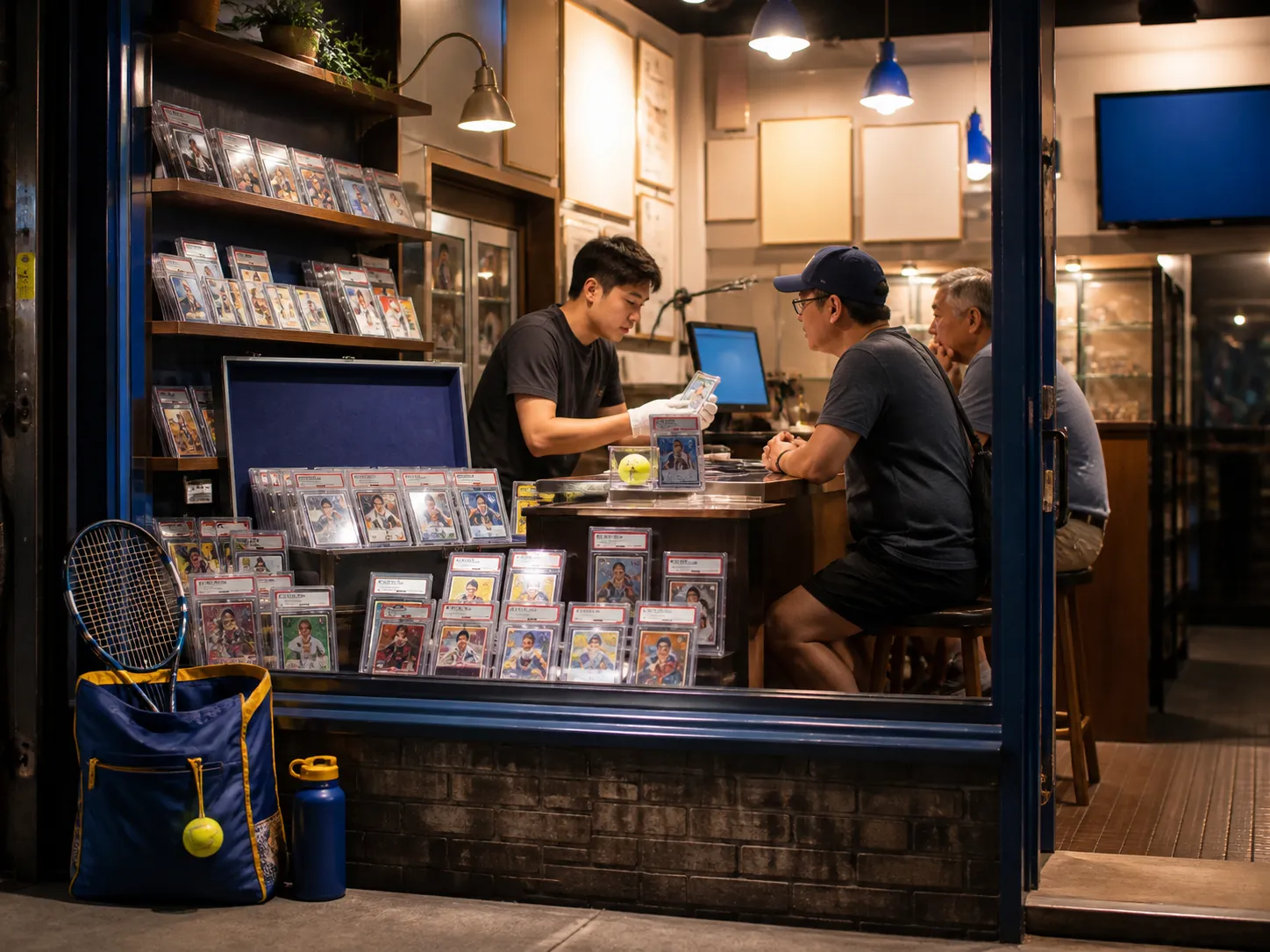 Bright New York local-life cover for Colt Emerson Baseball Card Grading Near Queens US Open Venue.