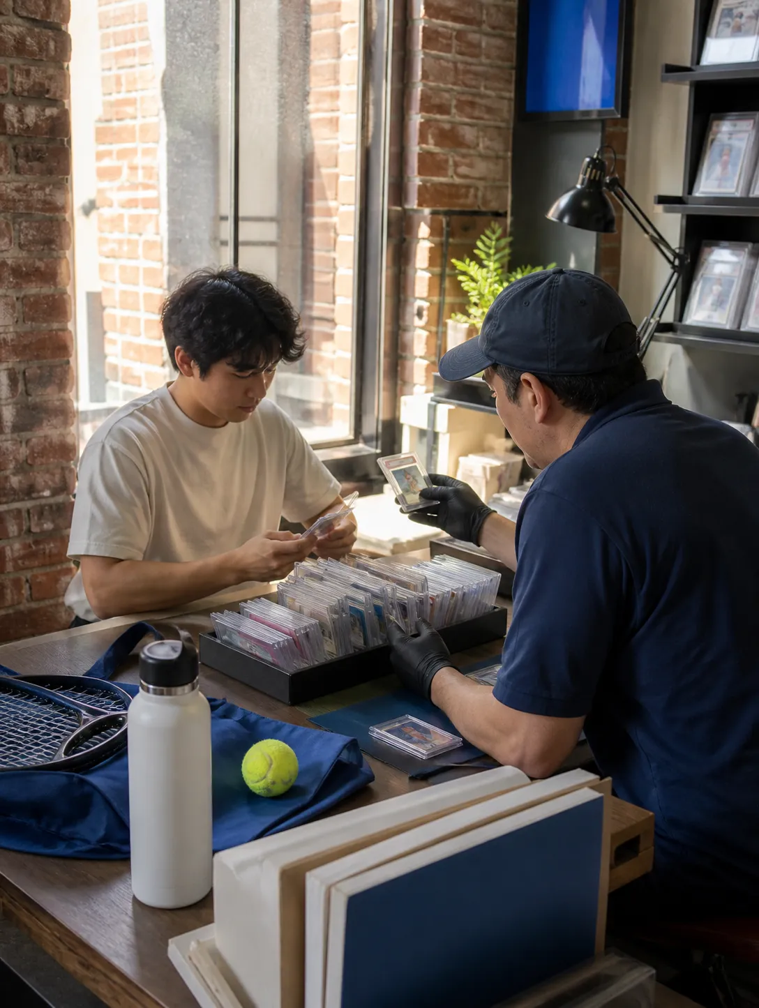 A bright Queens local-life scene connected to Colt Emerson Baseball Card Grading Near Queens US Open Venue.