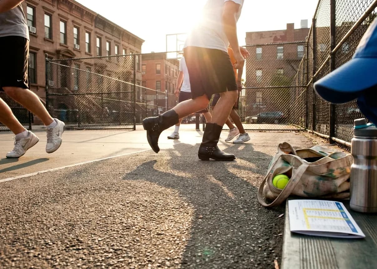 A bright Queens local-life scene connected to Stephen Curry Warriors Fans: NYC Basketball Courts Near US Open Venue.