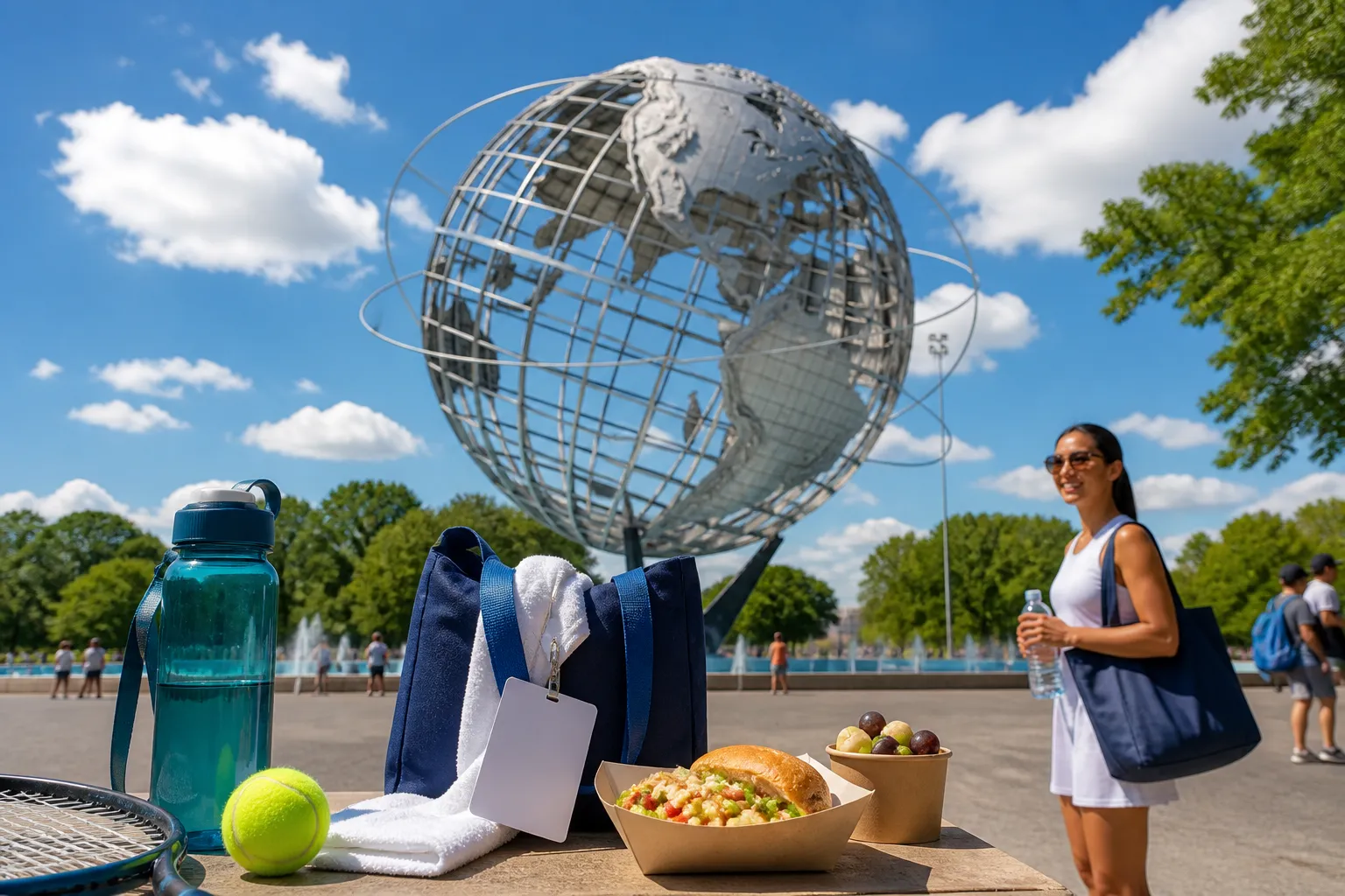 Bright Queens local-life detail for Weather Storms Tornadoes Stops During US Open 2026 Airport Backup Fan Week.