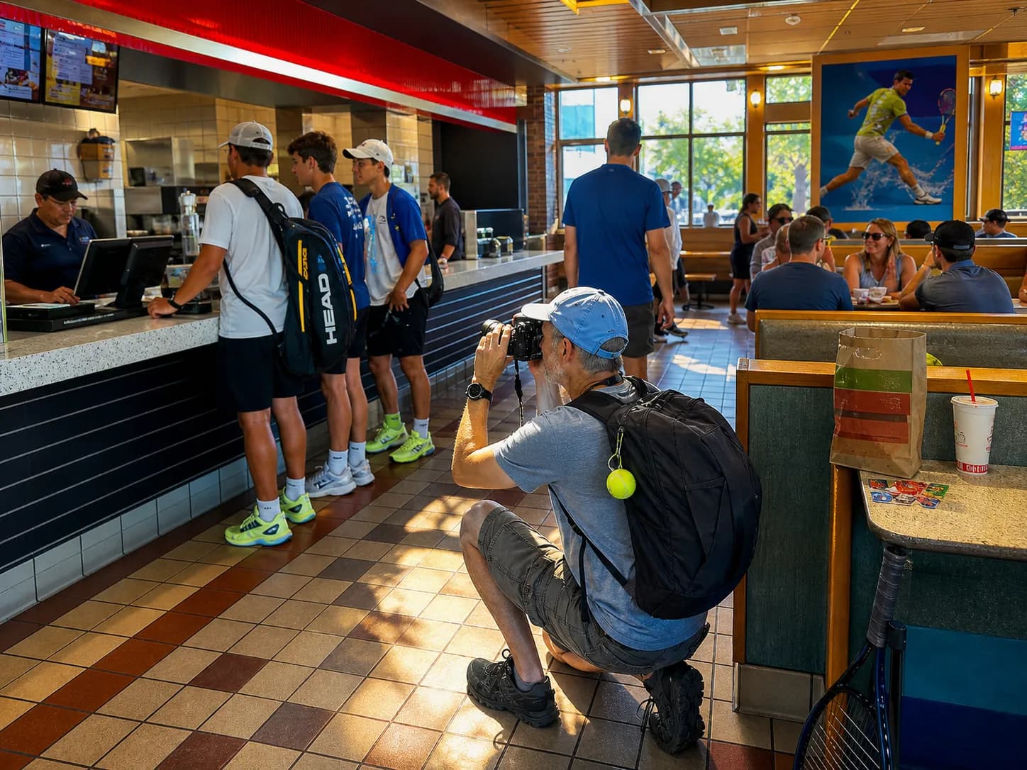 A bright Queens local-life scene connected to Harry Jowsey Near US Open 2026: Neighborhood Photo Walks Beyond Stadium Gates.