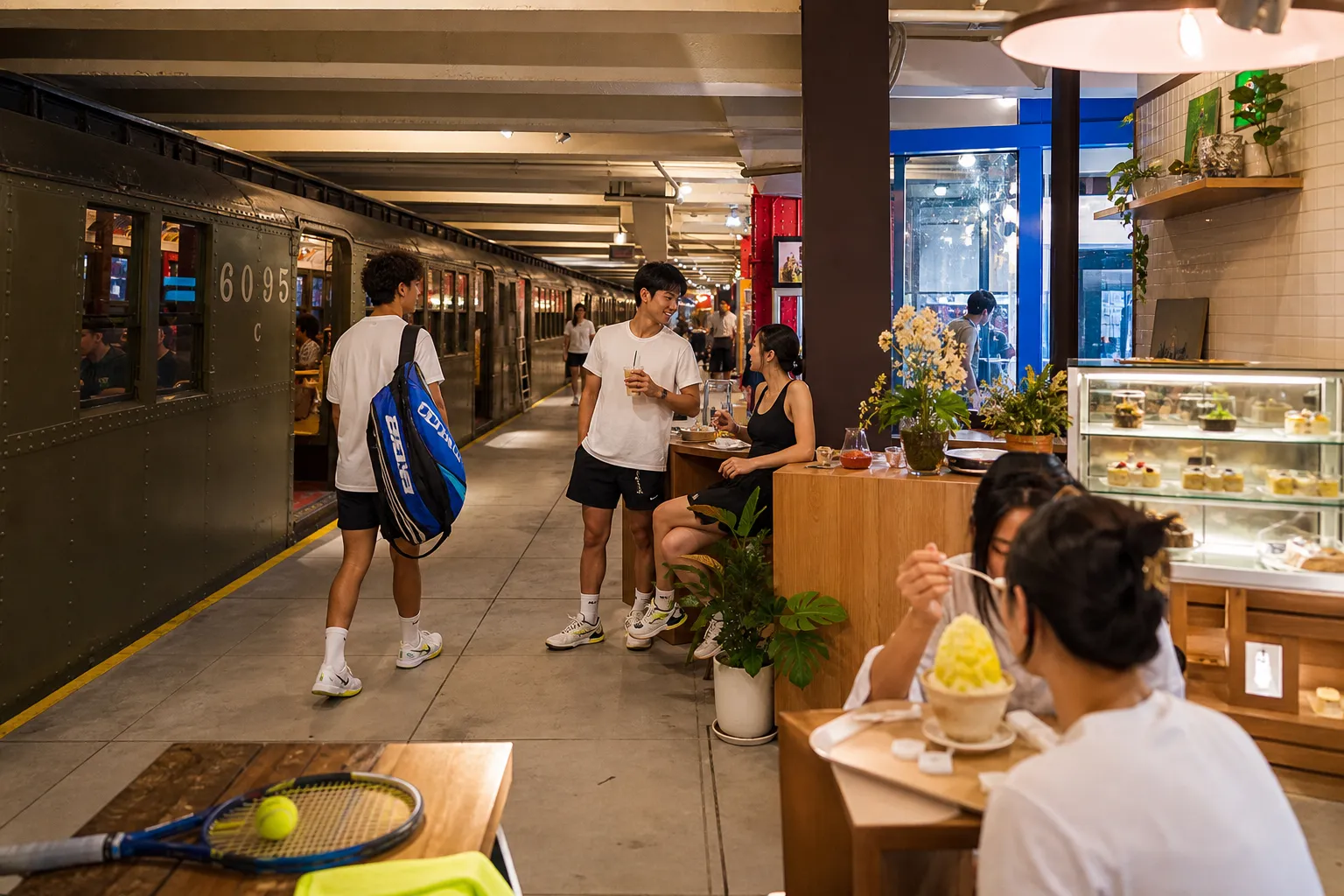 Bright New York local-life cover for Jimmy Horn Jr. Near US Open 2026: Korean Dessert Cafés After Outer-Court Tennis.