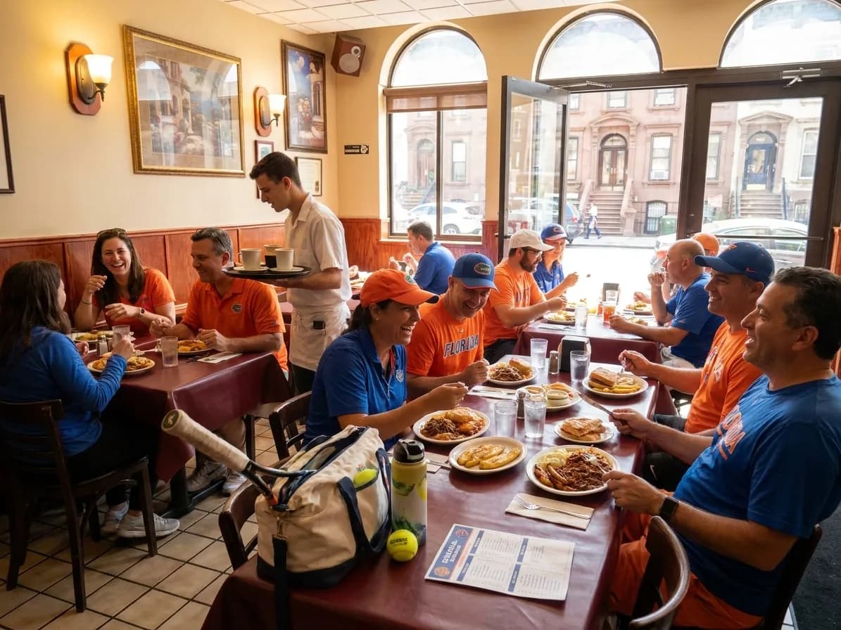 Bright New York local-life cover for Liam Hicks Marlins Fans: Queens Cuban Restaurants Near 2026 Open.