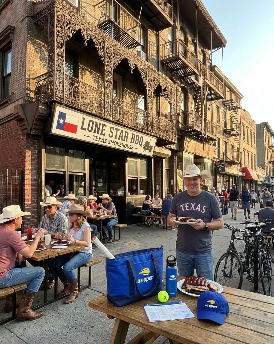 A bright Queens local-life scene connected to Kay Granger Texas Visitors: NYC BBQ Restaurants Near US Open.