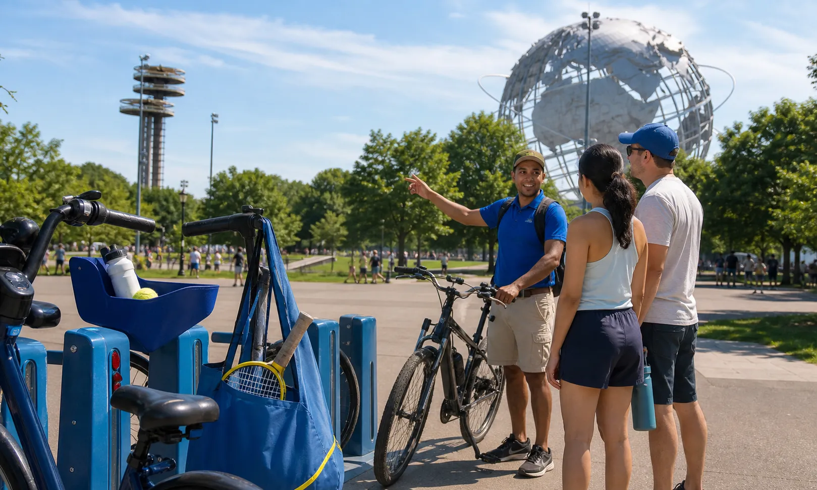 A bright Queens local-life scene connected to Kyle Harrison Giants Pitching Fans Bike Rentals US Open Queens.