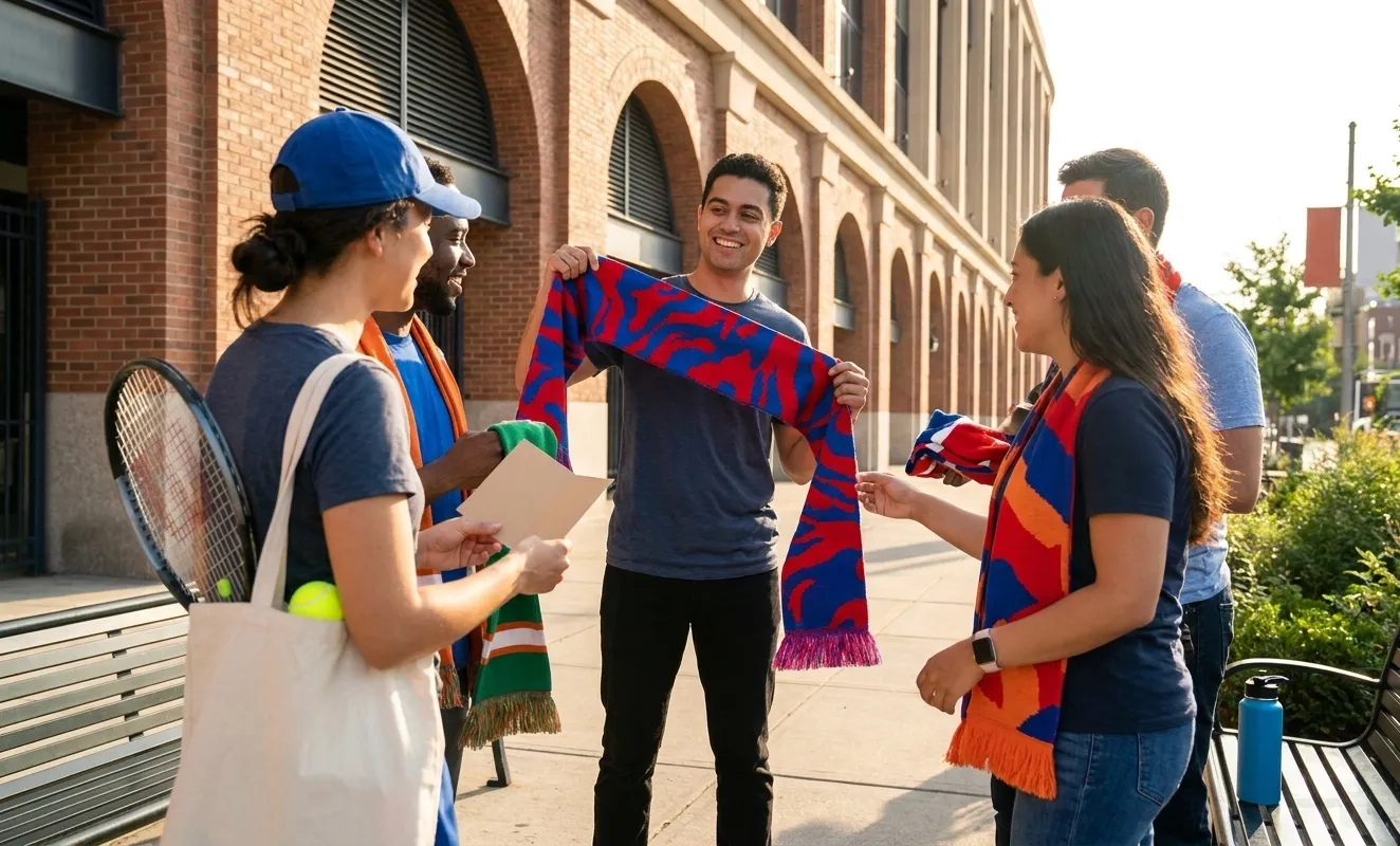 A bright Queens local-life scene connected to Cincinnati vs Pachuca Soccer Jersey Swaps Near US Open.