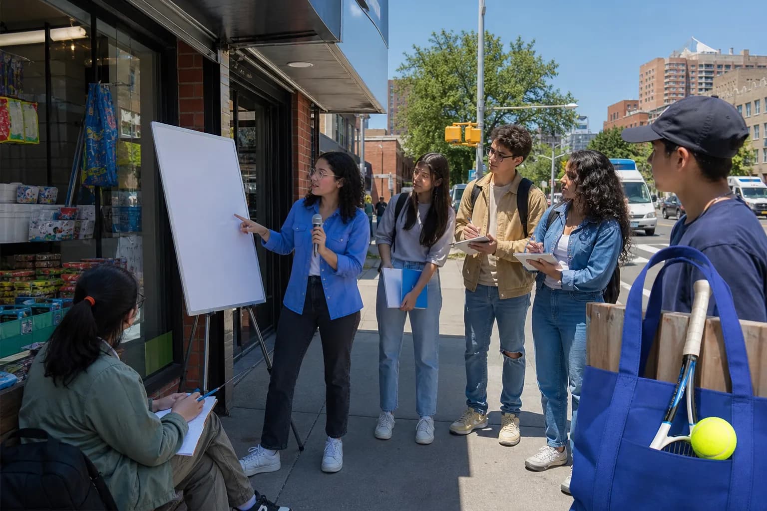 Bright New York local-life cover for Amir Hassan News Style Journalism Workshops Near US Open Queens.
